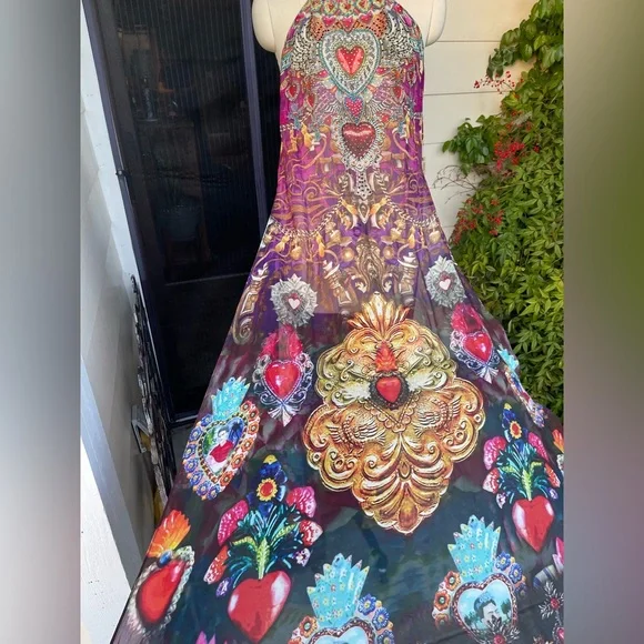 Camilla Sacred heart/ Frida Kahlo Slip Dress - Picture 3 of 7